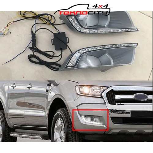 Sis Lamba Çerçevesi ledli Ford Ranger T7 Wildtrack uyumlu